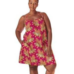 Printfresh 4X Bagheera Pink Cheetah Leopard Animal Print Cotton Cami Nightgown